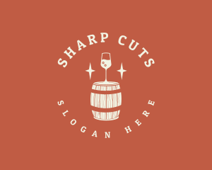 Liquor Wine Barrel logo design