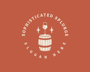 Liquor Wine Barrel logo design