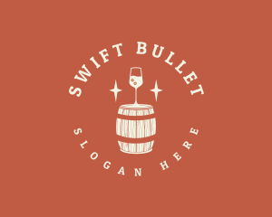 Liquor Wine Barrel logo design