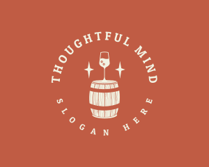 Liquor Wine Barrel logo design