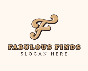 Stylish Fashion Studio Letter F logo