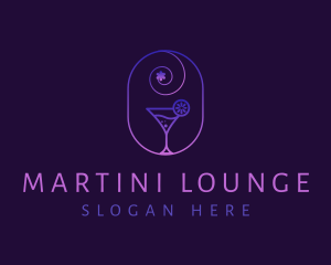 Martini Cocktail Nightclub logo design