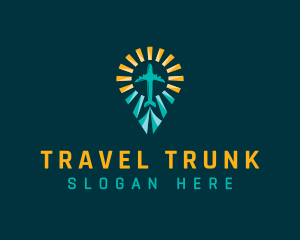 Travel Plane Location logo design