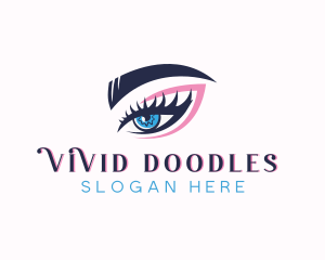 Eyelash Makeup Perm logo design