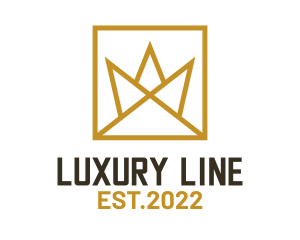 Golden Luxury Crown  logo design