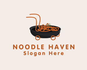 Noodle Food Delivery logo design