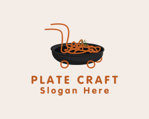 Noodle Food Delivery logo design