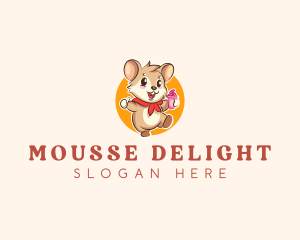 Cute Hamster Ice Cream logo