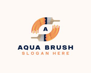 Paint Brush Refurbish logo design