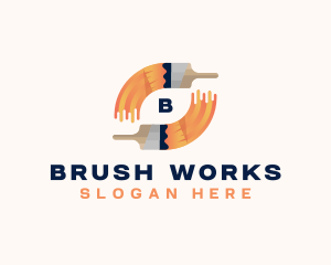 Paint Brush Refurbish logo design