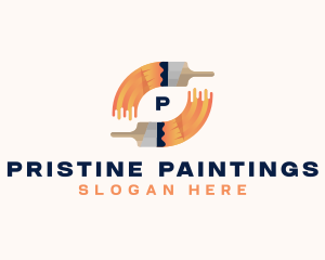 Paint Brush Refurbish logo design