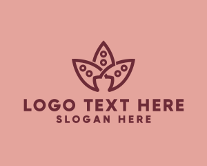 Floral Lotus Flower Logo