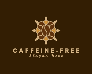 Coffee Bean Flower  logo design