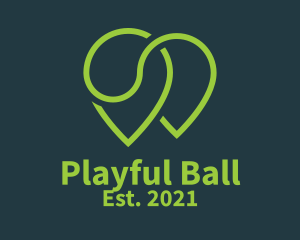 Tennis Ball Location  logo design