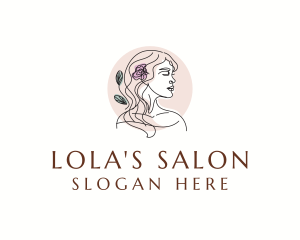 Aesthetic Beauty Salon logo design