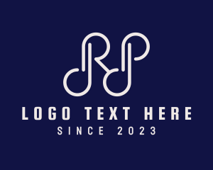 Modern Marketing Monoline Letter RP logo