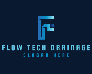 Plumbing Pipe Drainage logo design