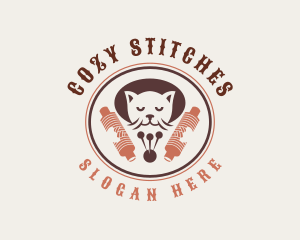 Cat Sewing Crochet logo