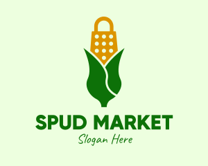 Corn Husk Grater logo design