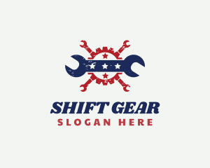 Wrench Gear Repair logo design