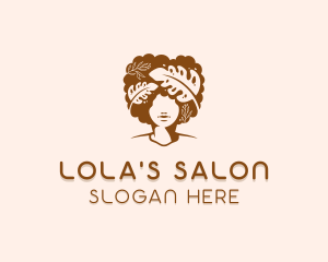 Woman Hairstyle Salon logo design