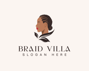 Hair Braid Woman logo design