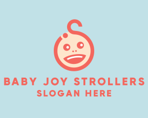 Happy Baby Head logo design