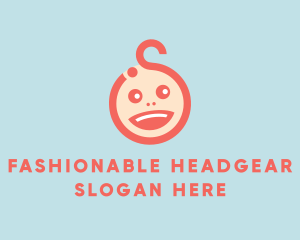 Happy Baby Head logo design