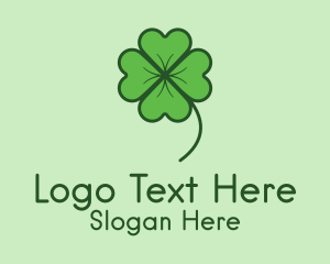 Green Lucky Shamrock logo