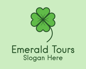 Green Lucky Shamrock logo