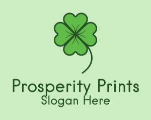 Green Lucky Shamrock logo