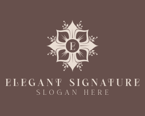 Elegant Flower Boutique logo design