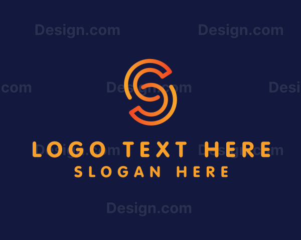 Minimalist Letter S Startup Company Logo