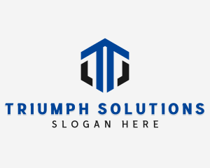 Professional Company Letter T logo design