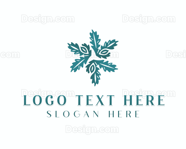 Herbal Leaves Natural Logo