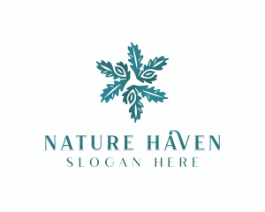 Herbal Leaves Natural logo design