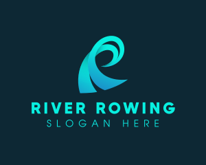 Water Wave Ocean logo design