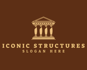 Parthenon Tourism Structure   logo design