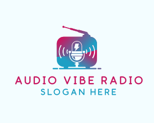 Microphone Radio Signal logo