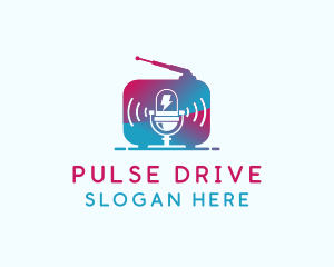 Microphone Radio Signal logo