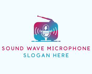 Microphone Radio Signal logo