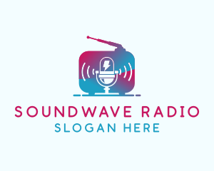 Microphone Radio Signal logo