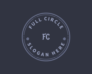 Circle Grunge Fashion Accessory  logo design