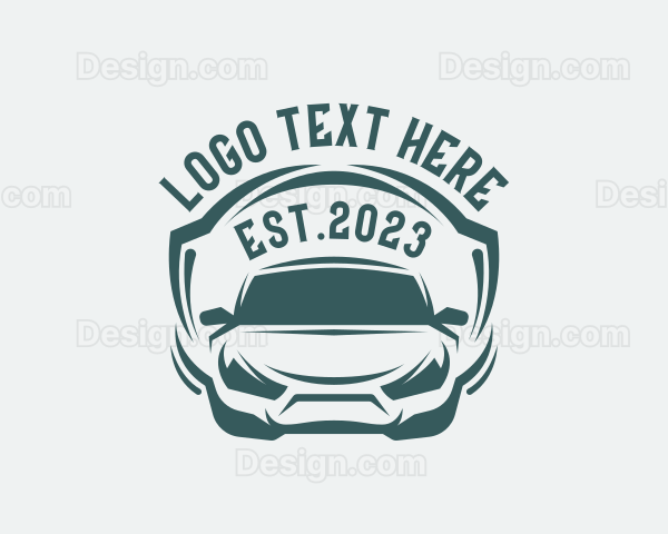 Racing Car Sedan Logo