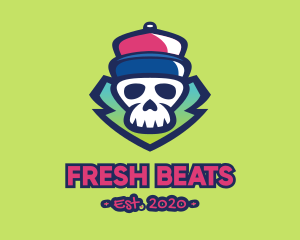 Hip Hop Skull Graffiti  logo