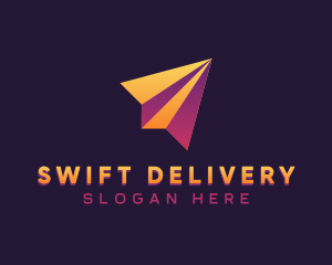 Plane Shipment Delivery  logo design