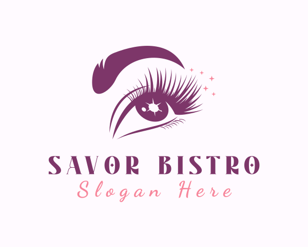 Eyebrow Threading logo example 3