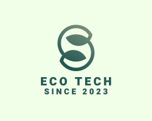 Sustainable Leaf Letter S logo
