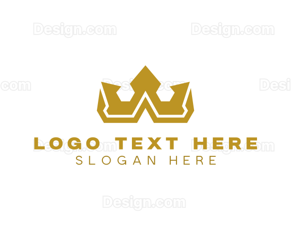 Gold Polygon Royalty Logo