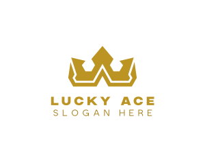 Gold Polygon Royalty logo design